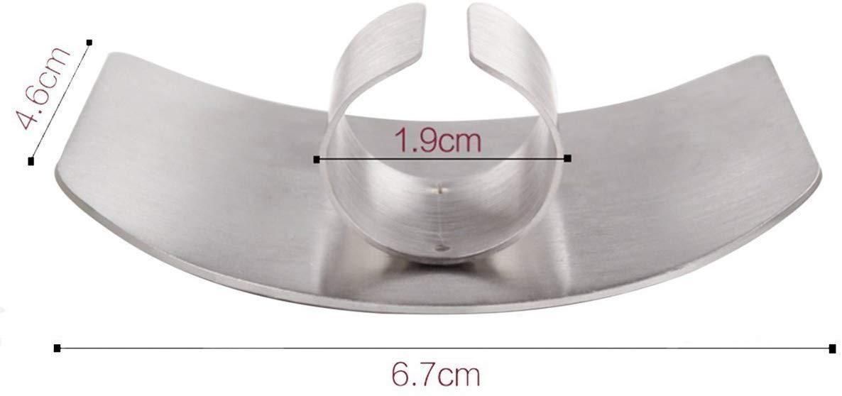 Kitchen - Steel Finger Guard Cut Cutting Protector (Pack of 2)