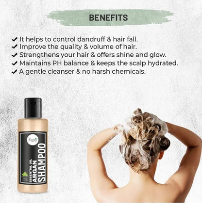Essential Oil Argan Shampoo 210 ml each Pack of 2
