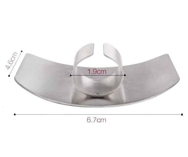 Stainless Steel Finger Protector Hand Guard (Pack of 2)